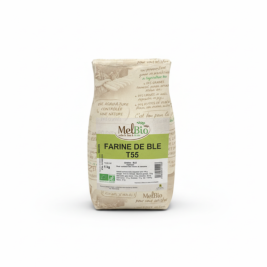 MELBIO -- Farine de ble t55 - 1kg
